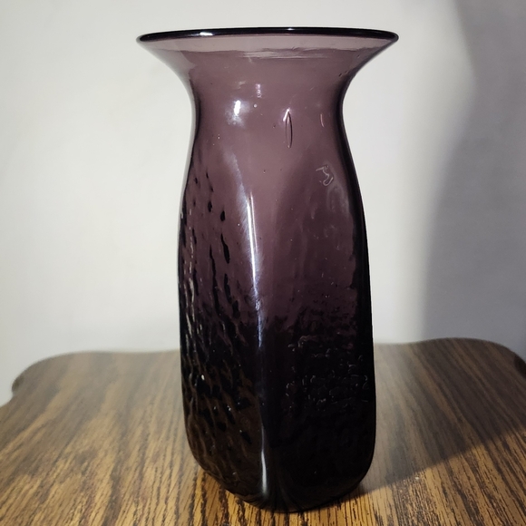 Mcm Vintage Glass Flared Vase - Picture 1 of 10